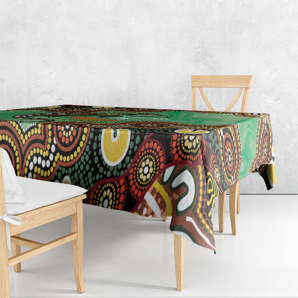 Personalised Australia Goanna NAIDOC Week 2026 Tablecloth 50 Years of Deadly Aboriginal Art