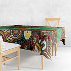 Personalised Australia Goanna NAIDOC Week 2026 Tablecloth 50 Years of Deadly Aboriginal Art