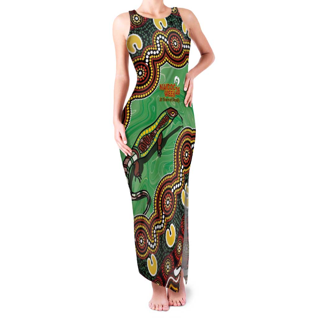 Personalised Australia Goanna NAIDOC Week 2026 Tank Maxi Dress 50 Years of Deadly Aboriginal Art