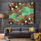 Personalised Australia Goanna NAIDOC Week 2026 Tapestry 50 Years of Deadly Aboriginal Art