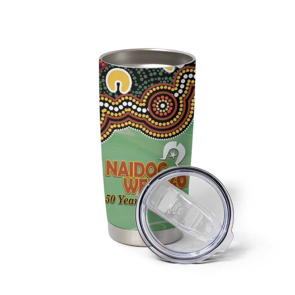 Personalised Australia Goanna NAIDOC Week 2026 Tumbler Cup 50 Years of Deadly Aboriginal Art
