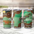 Personalised Australia Goanna NAIDOC Week 2026 Tumbler Cup 50 Years of Deadly Aboriginal Art