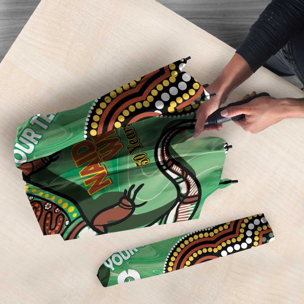 Personalised Australia Goanna NAIDOC Week 2026 Umbrella 50 Years of Deadly Aboriginal Art