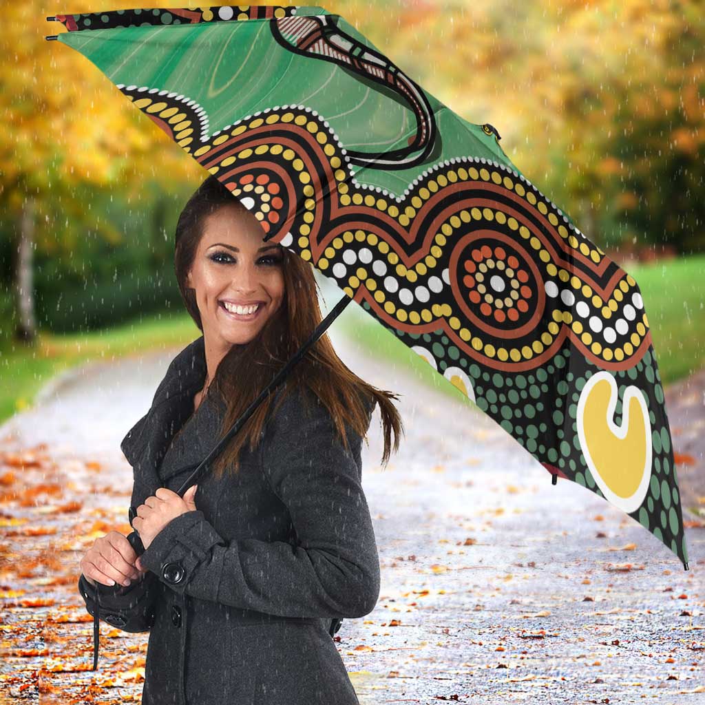 Personalised Australia Goanna NAIDOC Week 2026 Umbrella 50 Years of Deadly Aboriginal Art