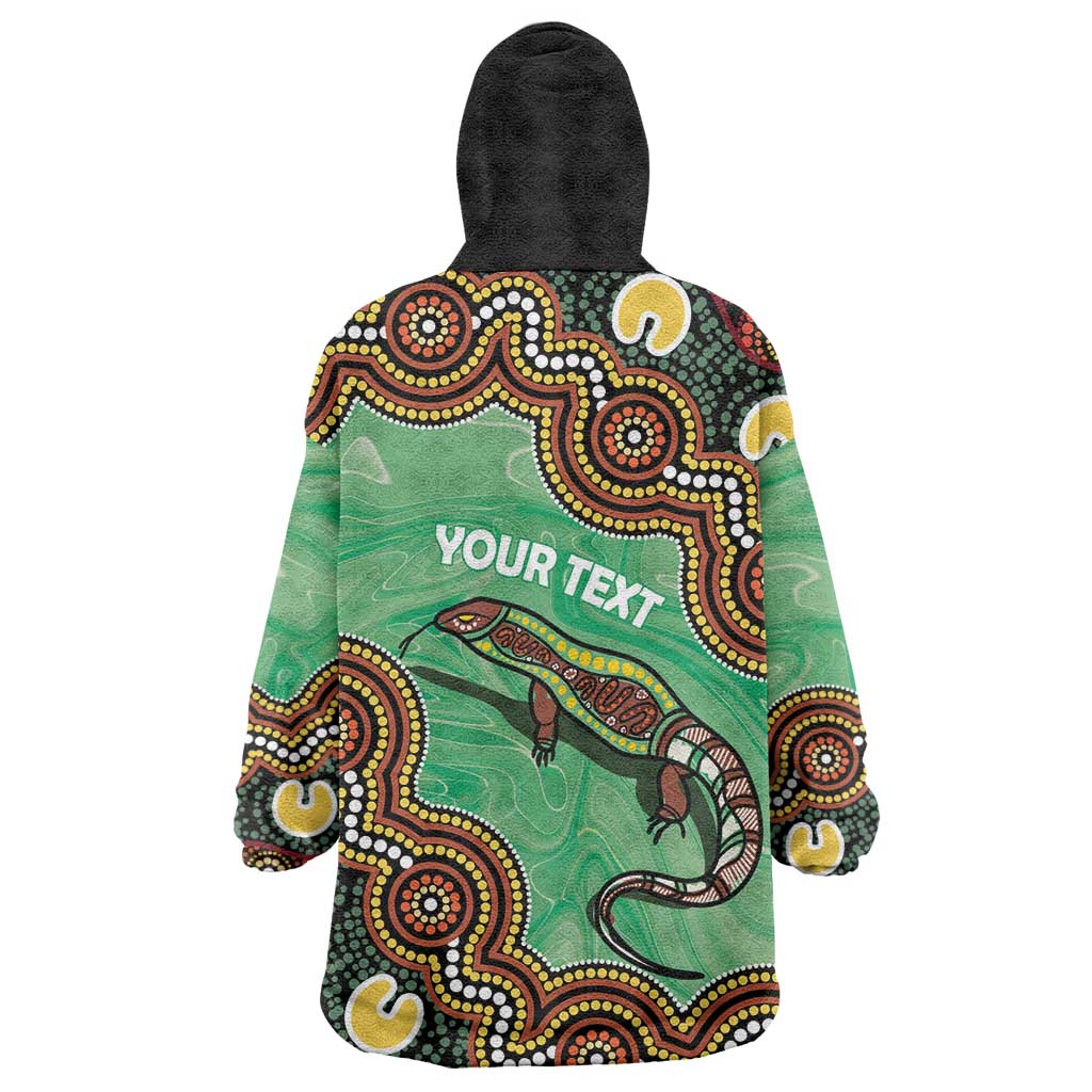 Personalised Australia Goanna NAIDOC Week 2026 Wearable Blanket Hoodie 50 Years of Deadly Aboriginal Art