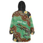 Personalised Australia Goanna NAIDOC Week 2026 Wearable Blanket Hoodie 50 Years of Deadly Aboriginal Art