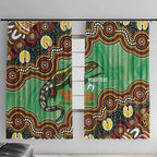 Personalised Australia Goanna NAIDOC Week 2026 Window Curtain 50 Years of Deadly Aboriginal Art