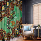 Personalised Australia Goanna NAIDOC Week 2026 Window Curtain 50 Years of Deadly Aboriginal Art
