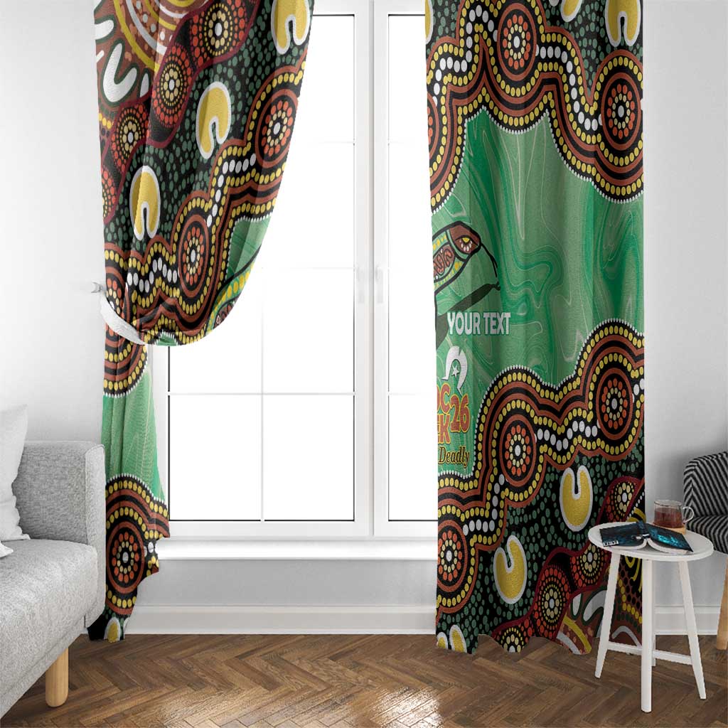 Personalised Australia Goanna NAIDOC Week 2026 Window Curtain 50 Years of Deadly Aboriginal Art