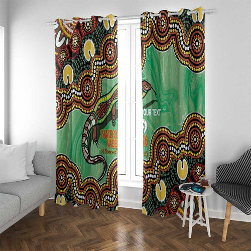 Personalised Australia Goanna NAIDOC Week 2026 Window Curtain 50 Years of Deadly Aboriginal Art