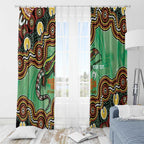 Personalised Australia Goanna NAIDOC Week 2026 Window Curtain 50 Years of Deadly Aboriginal Art