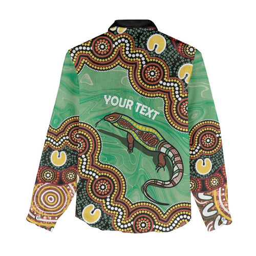 Personalised Australia Goanna NAIDOC Week 2026 Women Casual Shirt 50 Years of Deadly Aboriginal Art