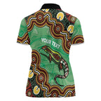 Personalised Australia Goanna NAIDOC Week 2026 Women Polo Shirt 50 Years of Deadly Aboriginal Art