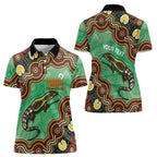 Personalised Australia Goanna NAIDOC Week 2026 Women Polo Shirt 50 Years of Deadly Aboriginal Art