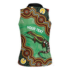 Personalised Australia Goanna NAIDOC Week 2026 Women Sleeveless Polo Shirt 50 Years of Deadly Aboriginal Art
