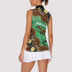 Personalised Australia Goanna NAIDOC Week 2026 Women Sleeveless Polo Shirt 50 Years of Deadly Aboriginal Art
