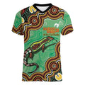Personalised Australia Goanna NAIDOC Week 2026 Women V-Neck T-Shirt 50 Years of Deadly Aboriginal Art