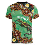 Personalised Australia Goanna NAIDOC Week 2026 Women V-Neck T-Shirt 50 Years of Deadly Aboriginal Art
