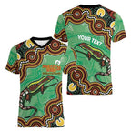 Personalised Australia Goanna NAIDOC Week 2026 Women V-Neck T-Shirt 50 Years of Deadly Aboriginal Art