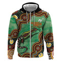 Personalised Australia Goanna NAIDOC Week 2026 Zip Hoodie 50 Years of Deadly Aboriginal Art