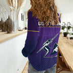 Storm Rugby 2023 Women Casual Shirt Purple Sporty Go Storm LT14