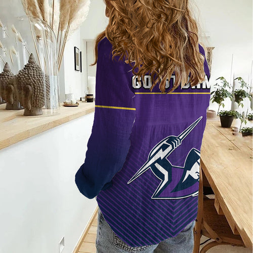 Storm Rugby 2023 Women Casual Shirt Purple Sporty Go Storm LT14