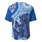 Australia Autism Awareness Baseball Jersey 4 April Indigenous Butterfly