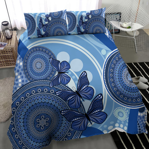 Australia Autism Awareness Bedding Set 4 April Indigenous Butterfly