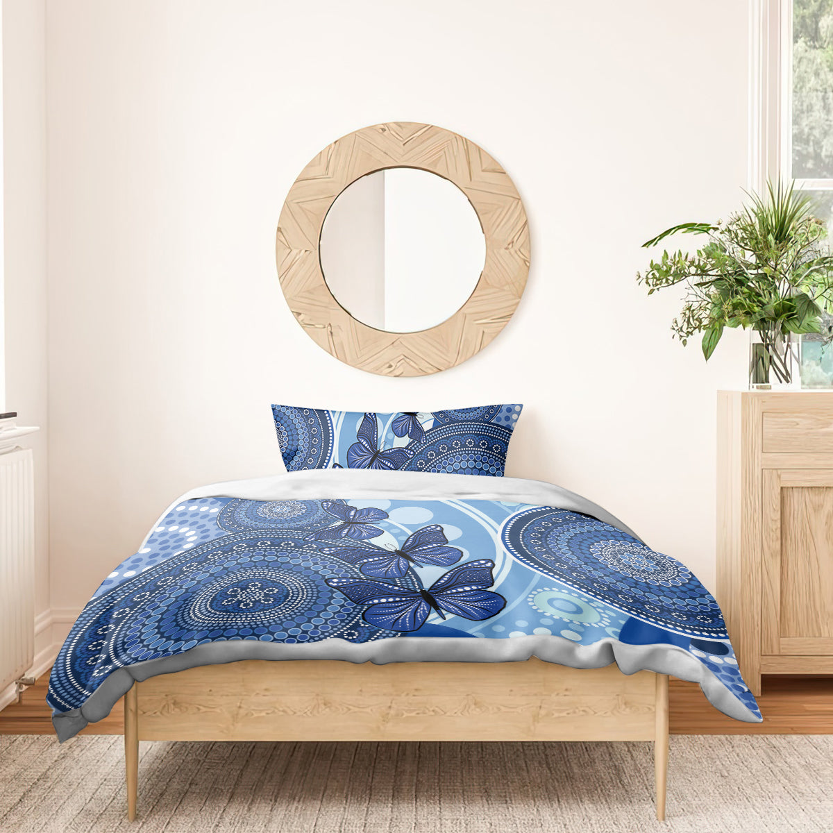 Australia Autism Awareness Bedding Set 4 April Indigenous Butterfly