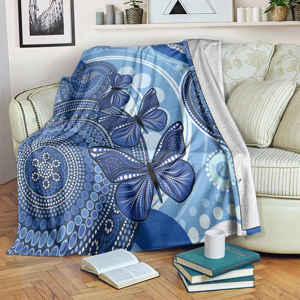 Australia Autism Awareness Blanket 4 April Indigenous Butterfly