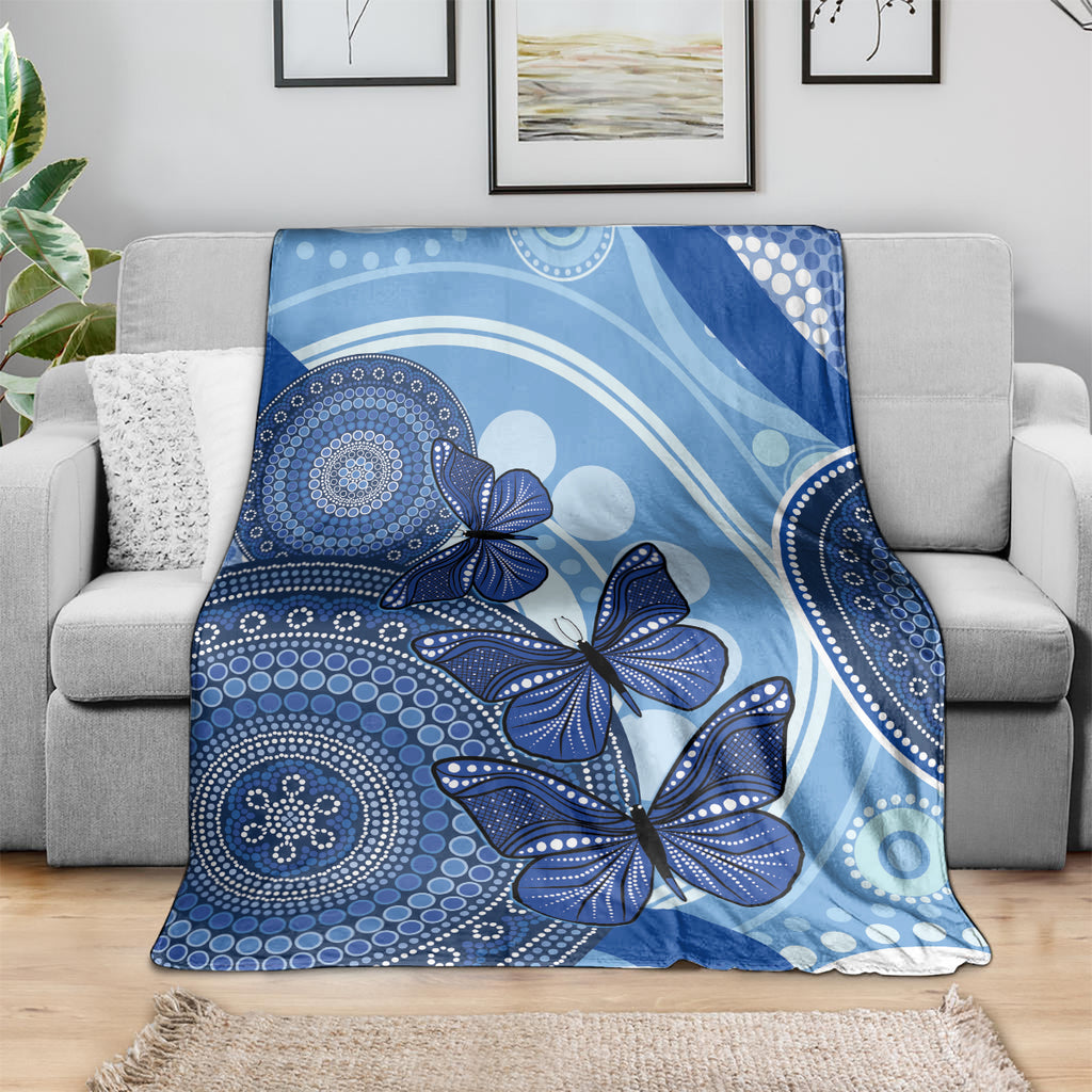 Australia Autism Awareness Blanket 4 April Indigenous Butterfly