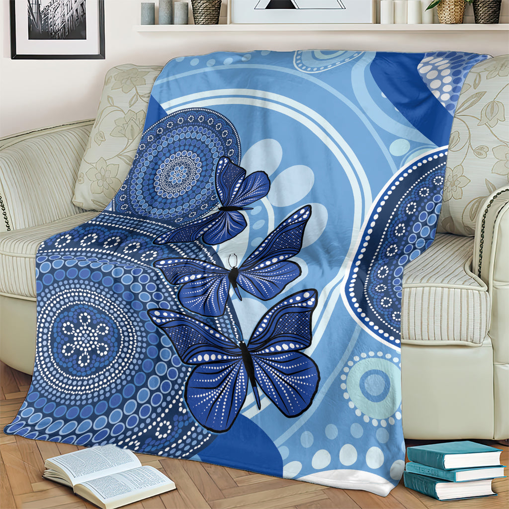 Australia Autism Awareness Blanket 4 April Indigenous Butterfly