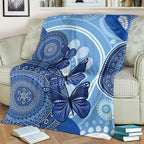 Australia Autism Awareness Blanket 4 April Indigenous Butterfly