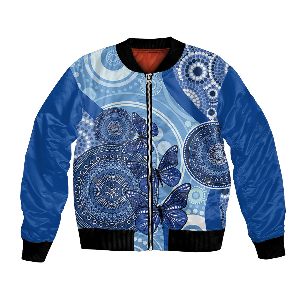 Australia Autism Awareness Bomber Jacket 4 April Indigenous Butterfly