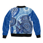 Australia Autism Awareness Bomber Jacket 4 April Indigenous Butterfly