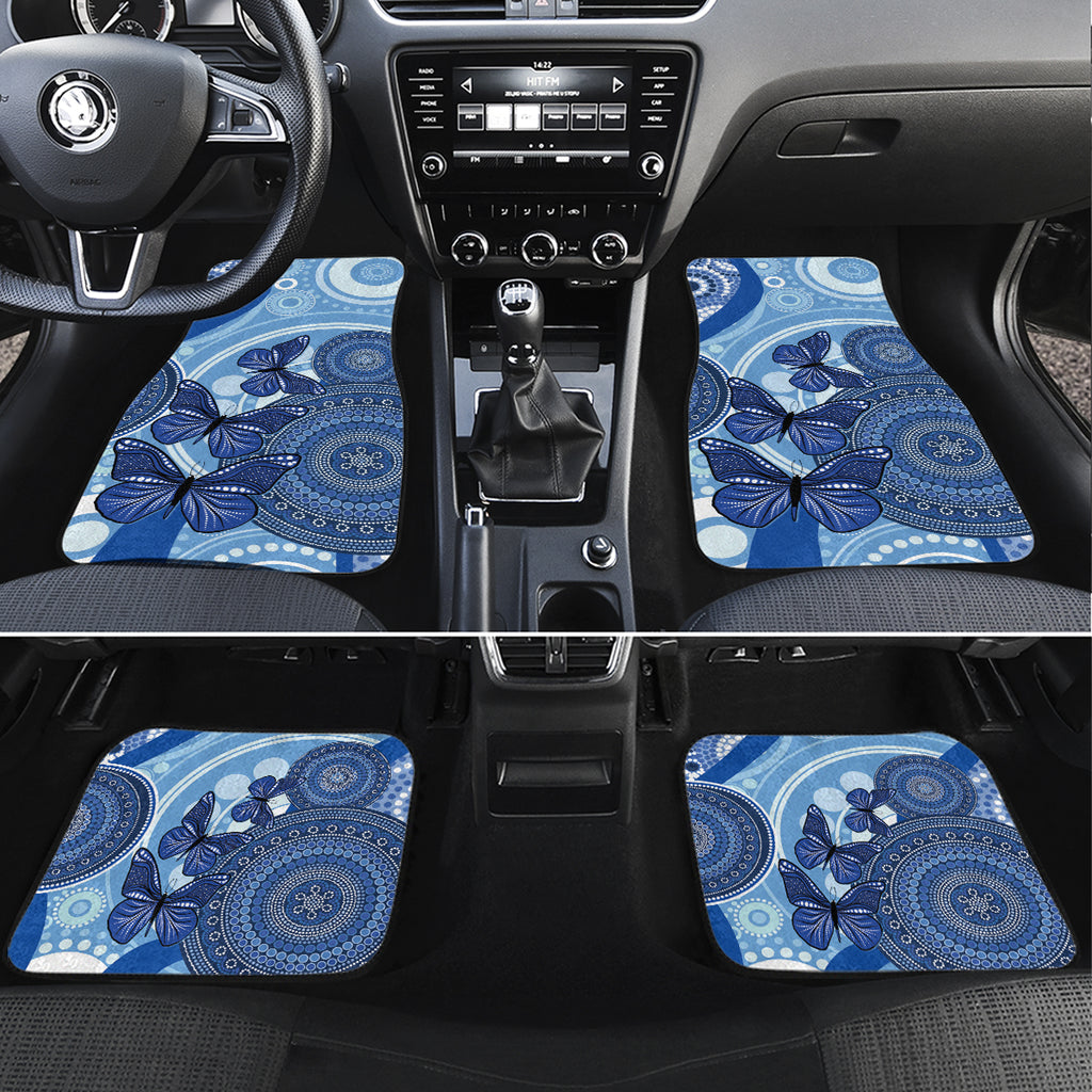 Australia Autism Awareness Car Mats 4 April Indigenous Butterfly
