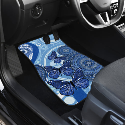 Australia Autism Awareness Car Mats 4 April Indigenous Butterfly
