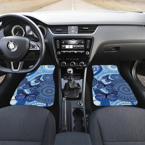 Australia Autism Awareness Car Mats 4 April Indigenous Butterfly