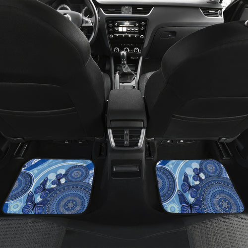 Australia Autism Awareness Car Mats 4 April Indigenous Butterfly