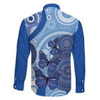 Australia Autism Awareness Family Matching Mermaid Dress and Hawaiian Shirt 4 April Indigenous Butterfly