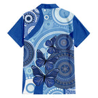 Australia Autism Awareness Family Matching Puletasi and Hawaiian Shirt 4 April Indigenous Butterfly