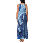 Australia Autism Awareness Family Matching Tank Maxi Dress and Hawaiian Shirt 4 April Indigenous Butterfly