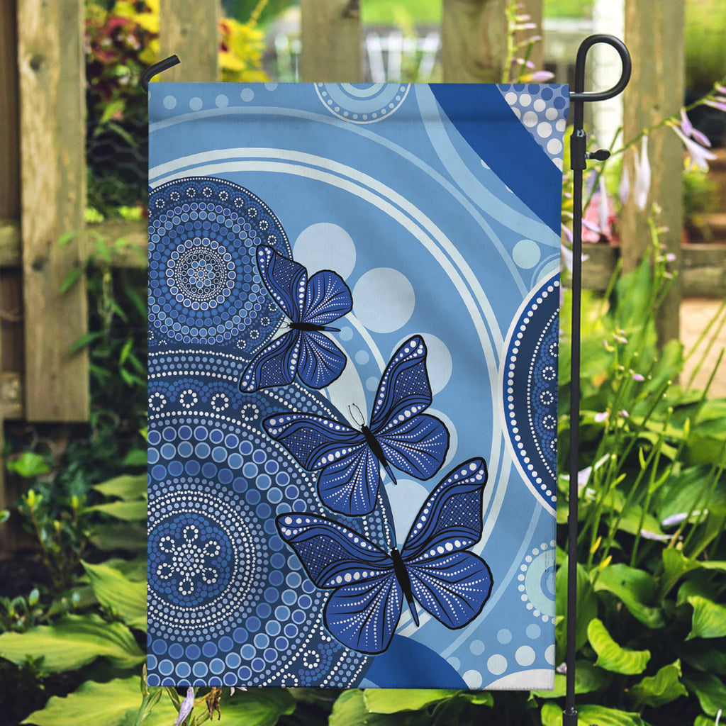 Australia Autism Awareness Garden Flag 4 April Indigenous Butterfly