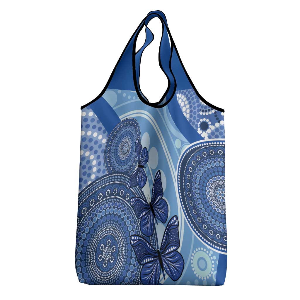 Australia Autism Awareness Grocery Bag 4 April Indigenous Butterfly