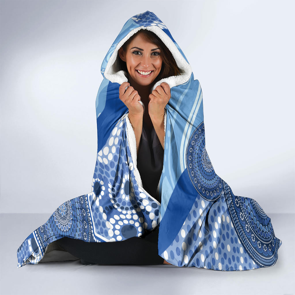 Australia Autism Awareness Hooded Blanket 4 April Indigenous Butterfly