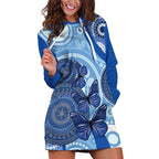 Australia Autism Awareness Hoodie Dress 4 April Indigenous Butterfly