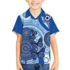 Australia Autism Awareness Kid Hawaiian Shirt 4 April Indigenous Butterfly