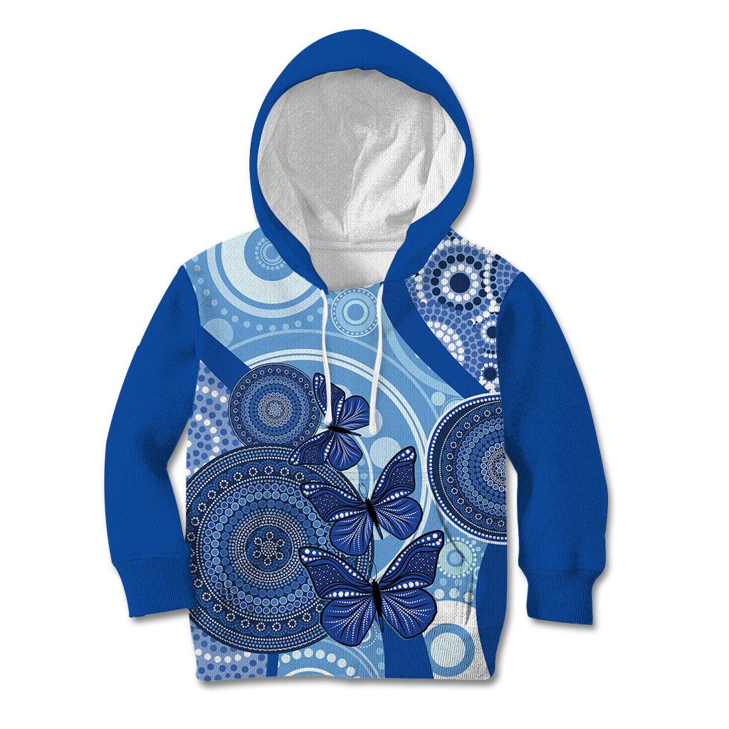 Australia Autism Awareness Kid Hoodie 4 April Indigenous Butterfly