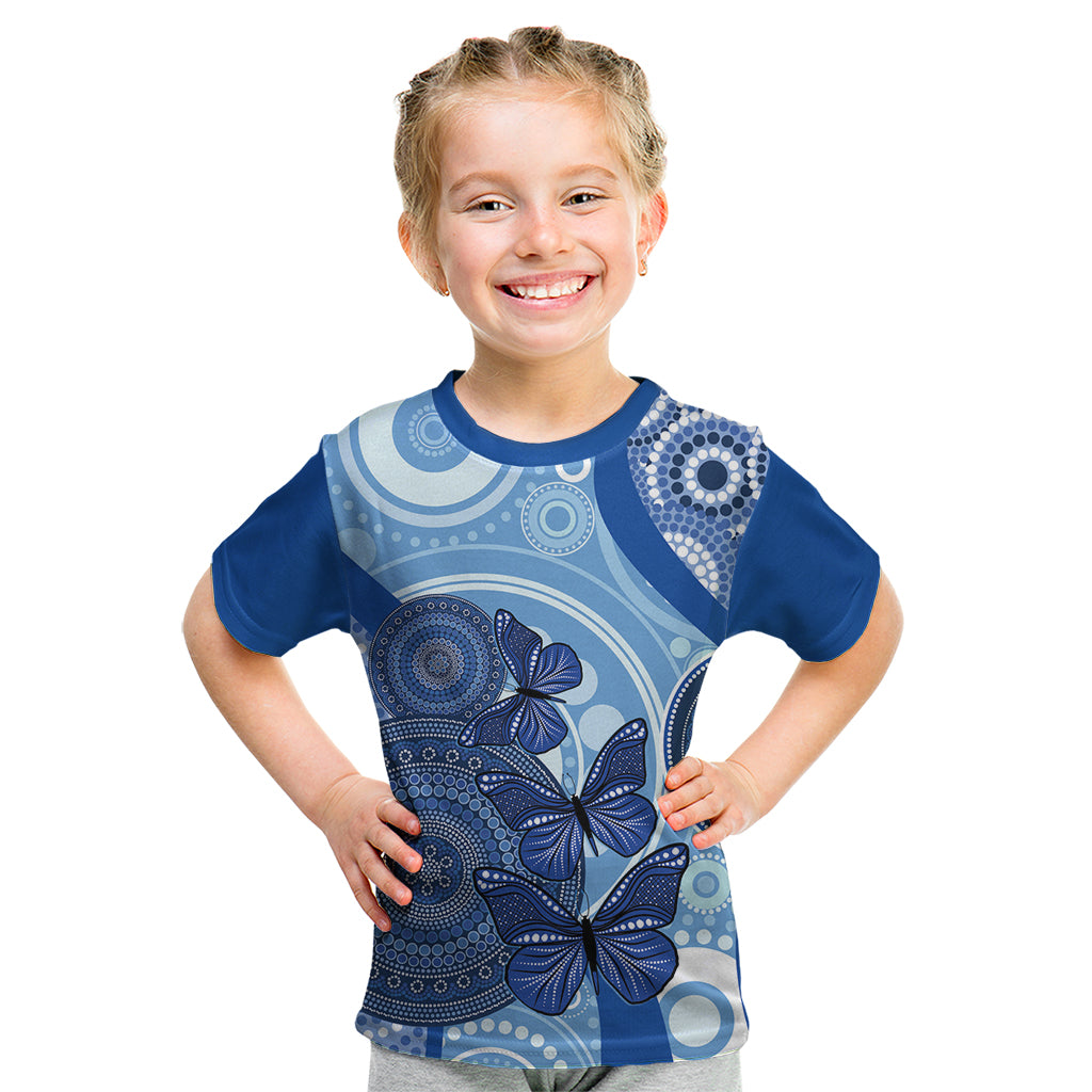 Australia Autism Awareness Kid T Shirt 4 April Indigenous Butterfly