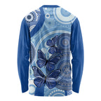 Australia Autism Awareness Long Sleeve Shirt 4 April Indigenous Butterfly